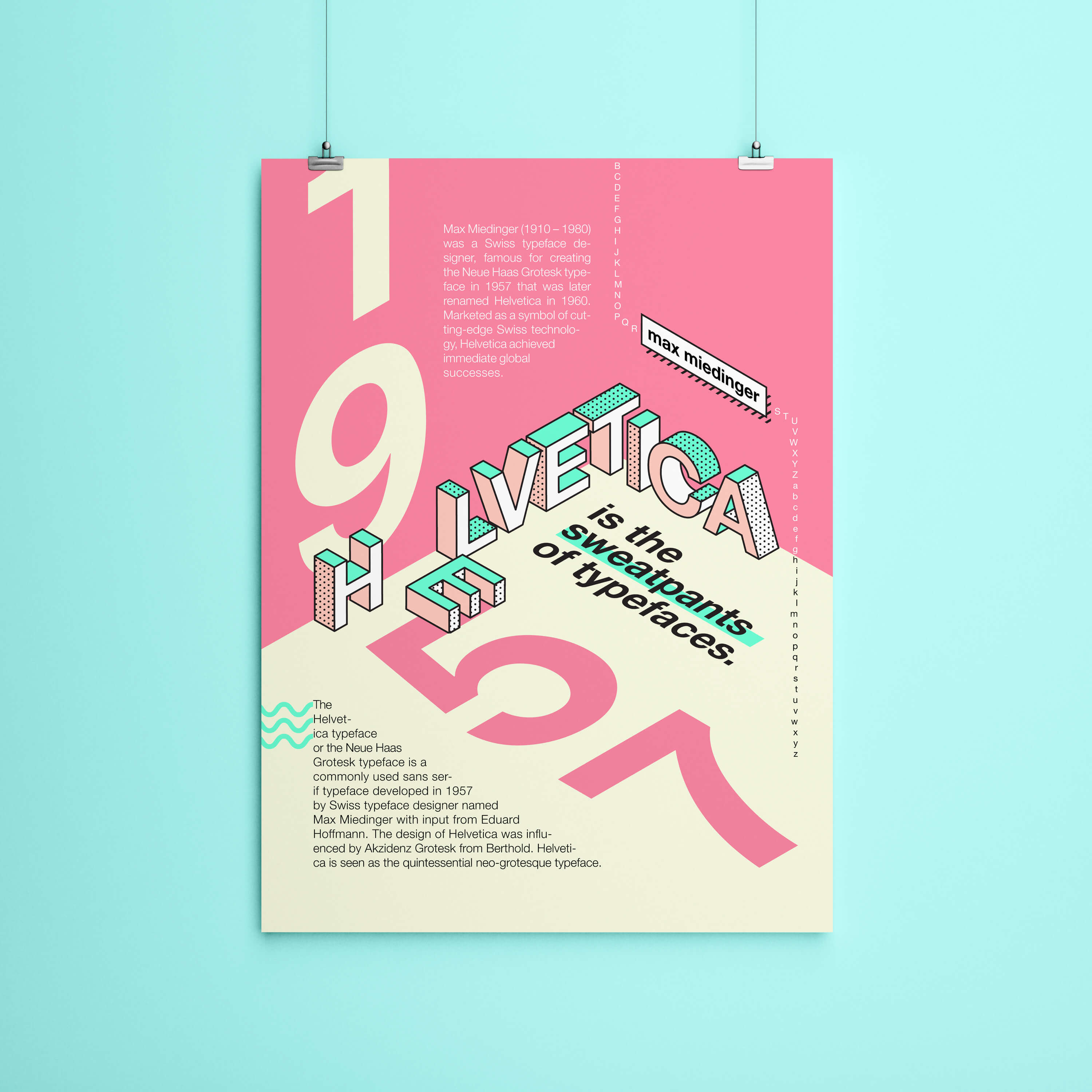 helvetica typeface poster.