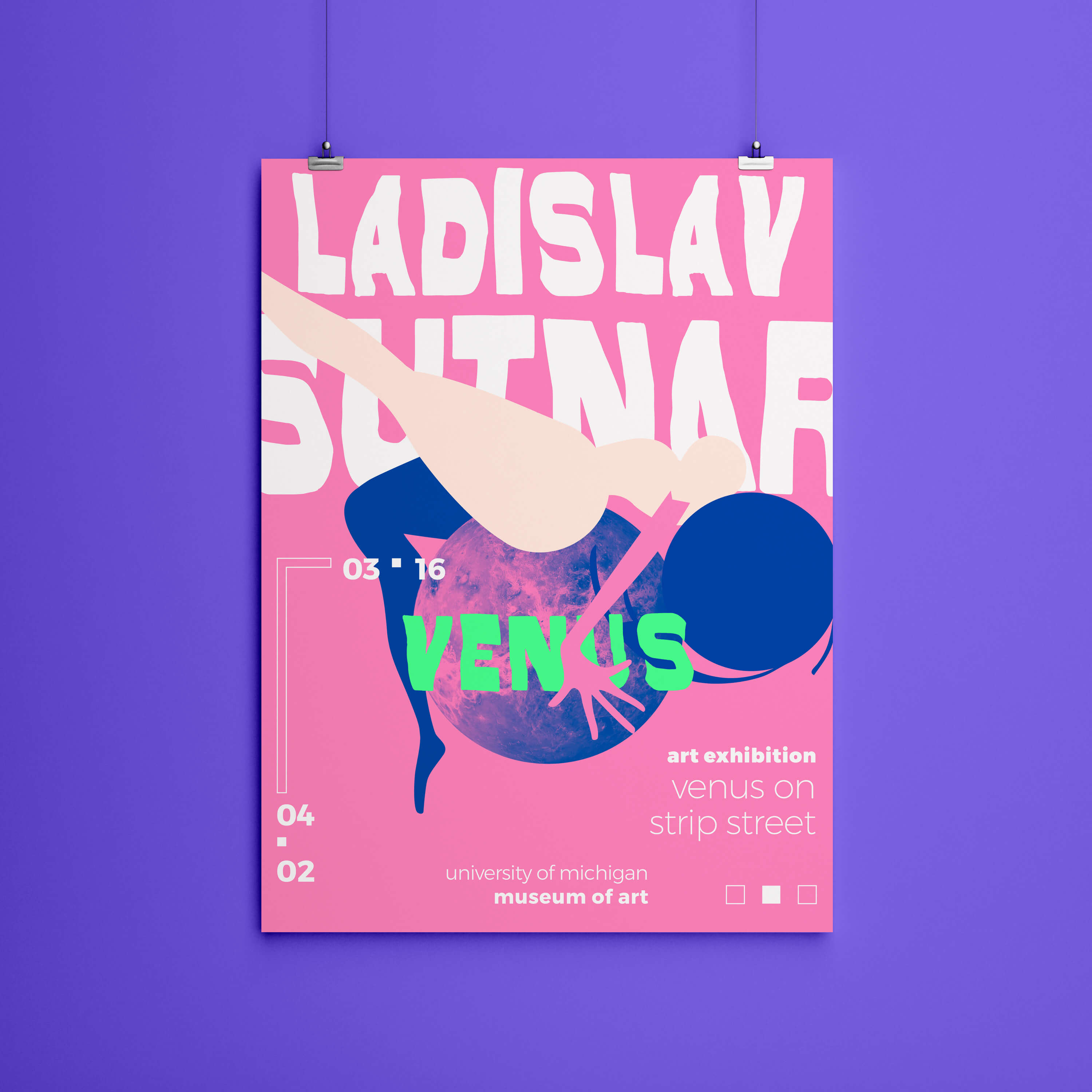 poster for a mock designer exhibition.